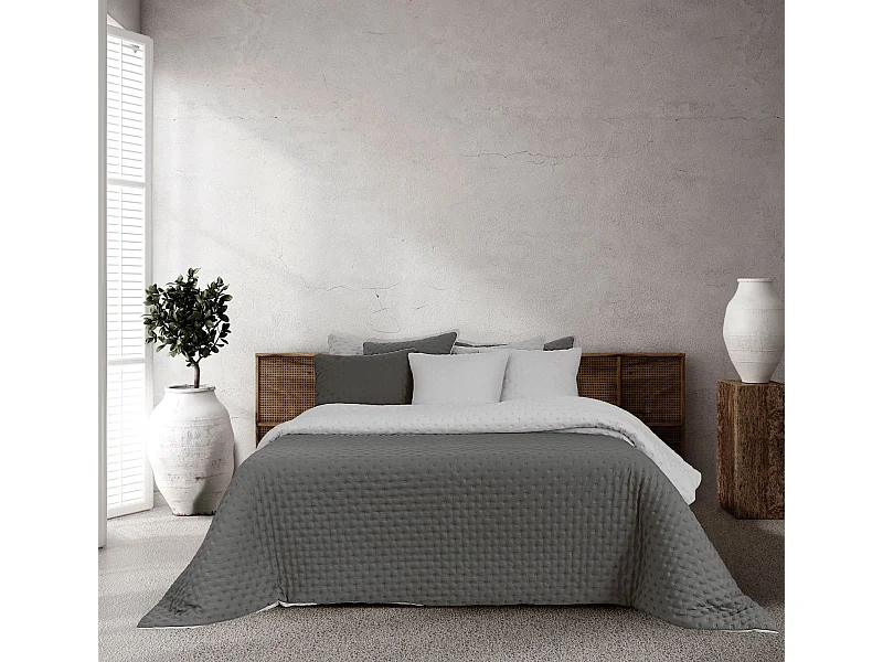 Couette d’hiver lisse réversible Marengo 185x260cm