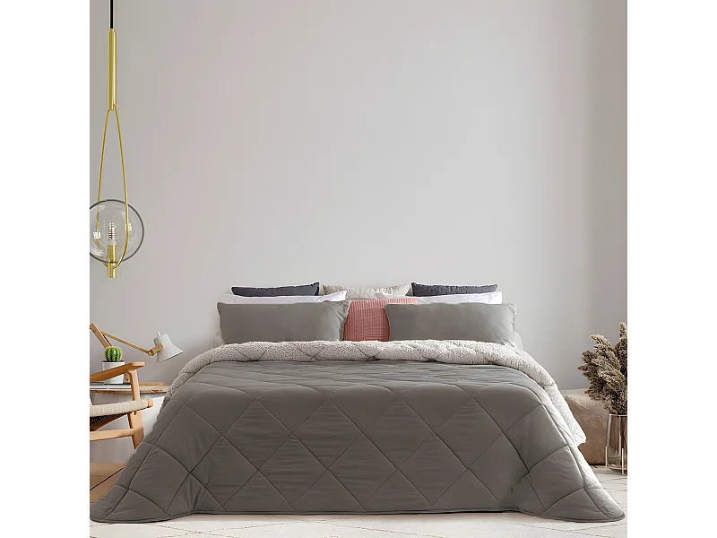 Edredón conforter de invierno sherpa de 3 capas M/ Elegance Lino 235x260cm