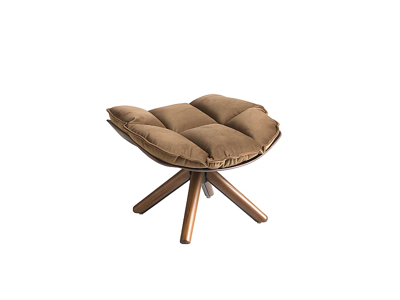 Pouf en velours marron 5105 ANGEL CERDA