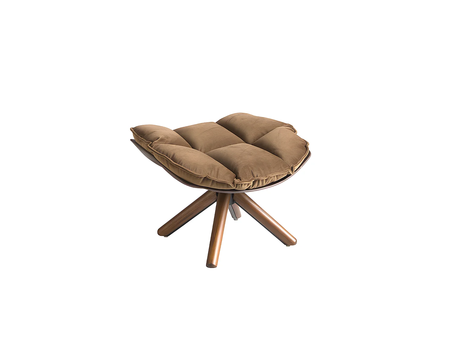 Pouf en velours marron 5105 ANGEL CERDA
