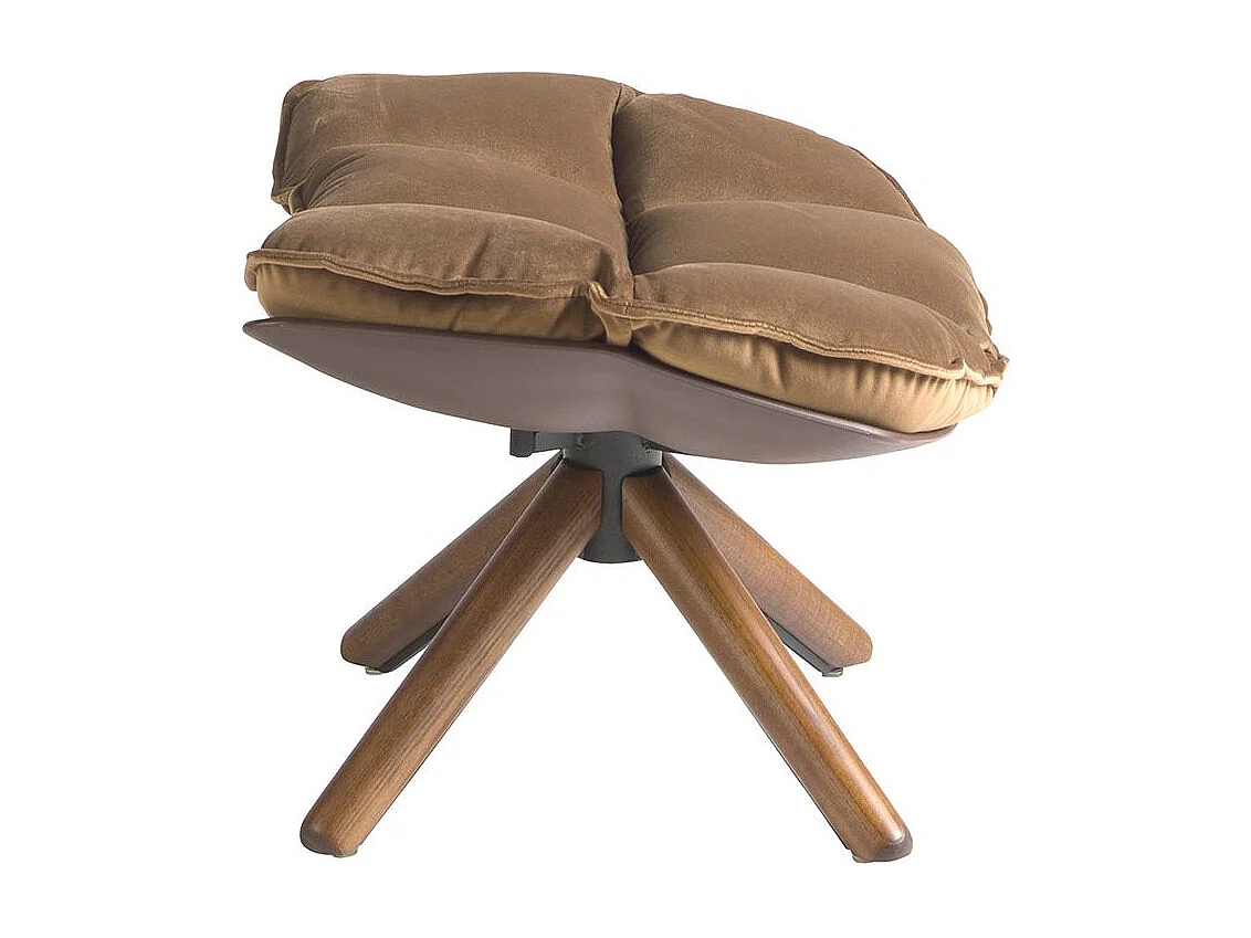 Bruine fluwelen voetenbank 5105 ANGEL CERDA