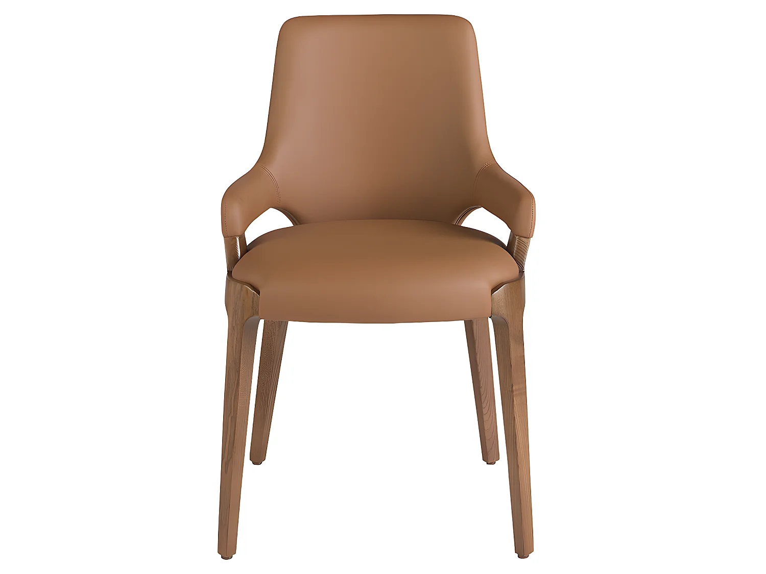 Chaise en simili cuir marron 4136 ANGEL CERDA