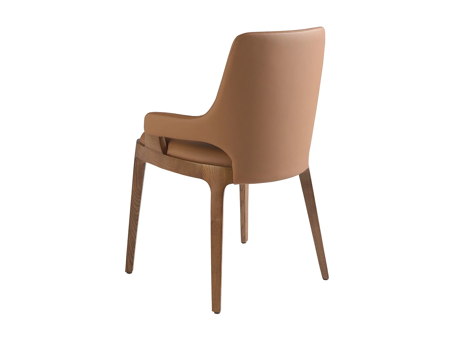 Chaise en similicuir marron 4136 ANGEL CERDA