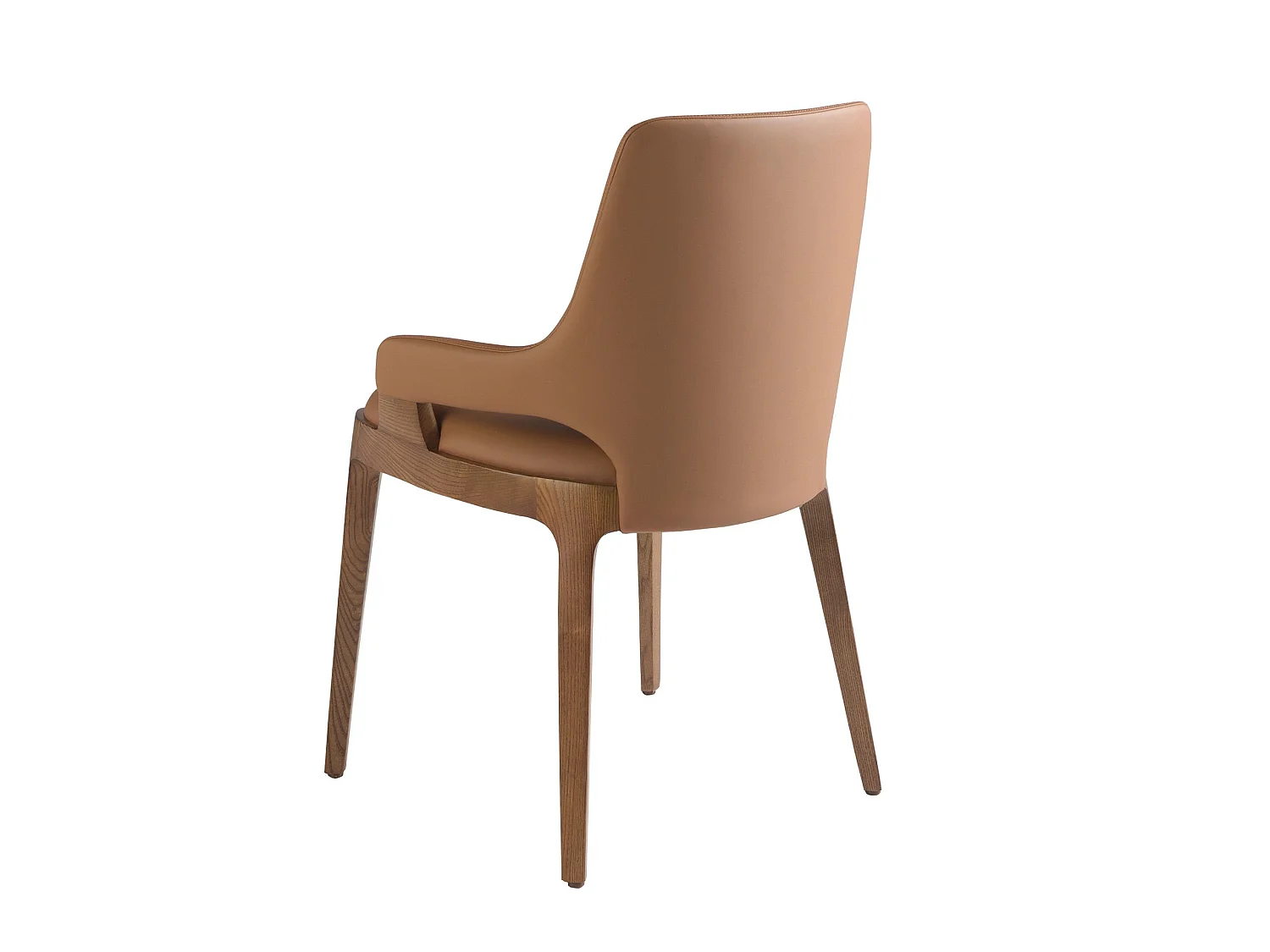 Chaise en similicuir marron 4136 ANGEL CERDA