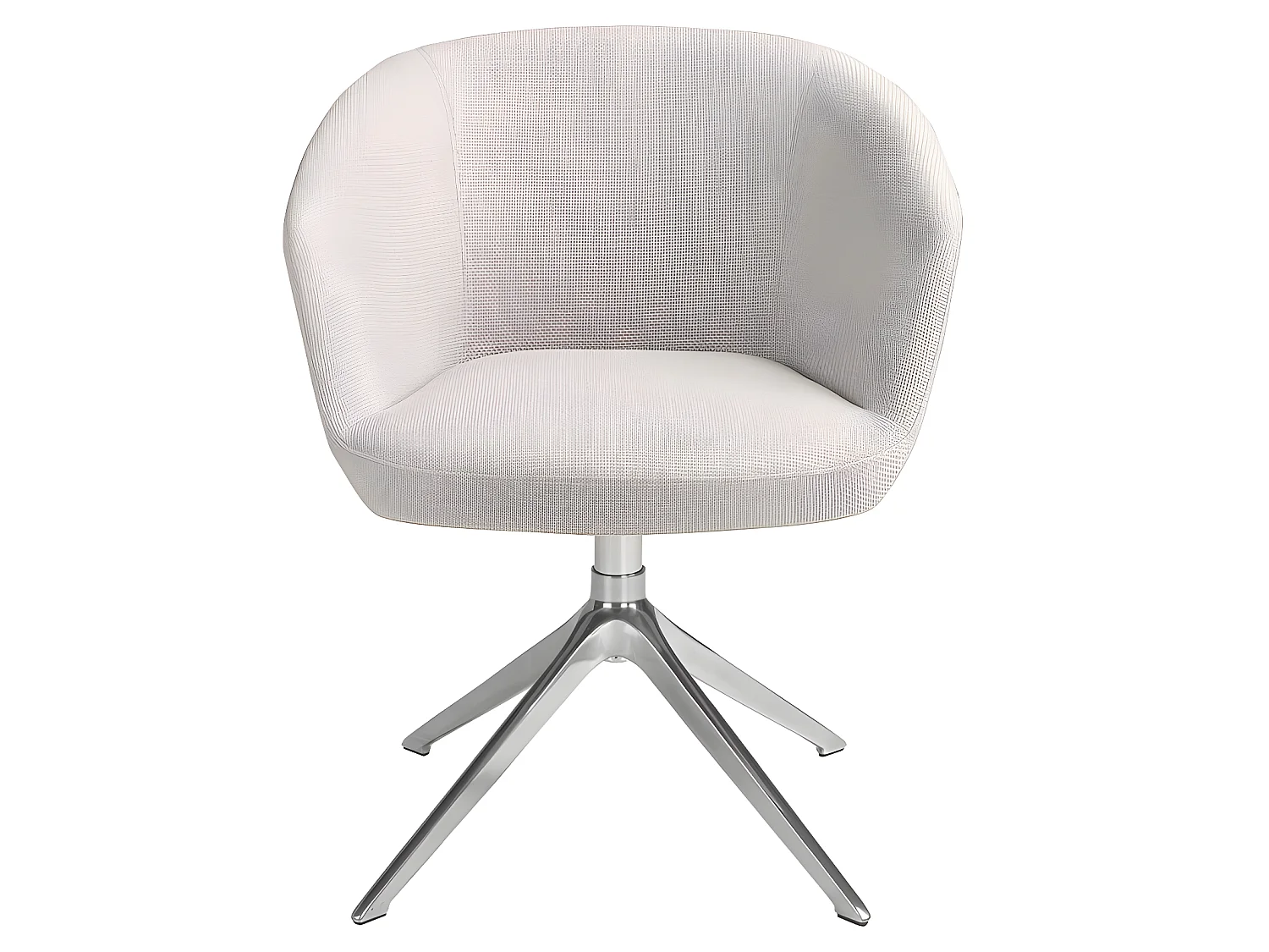 Sedia girevole in tessuto grigio chiaro   4133 ANGEL CERDA