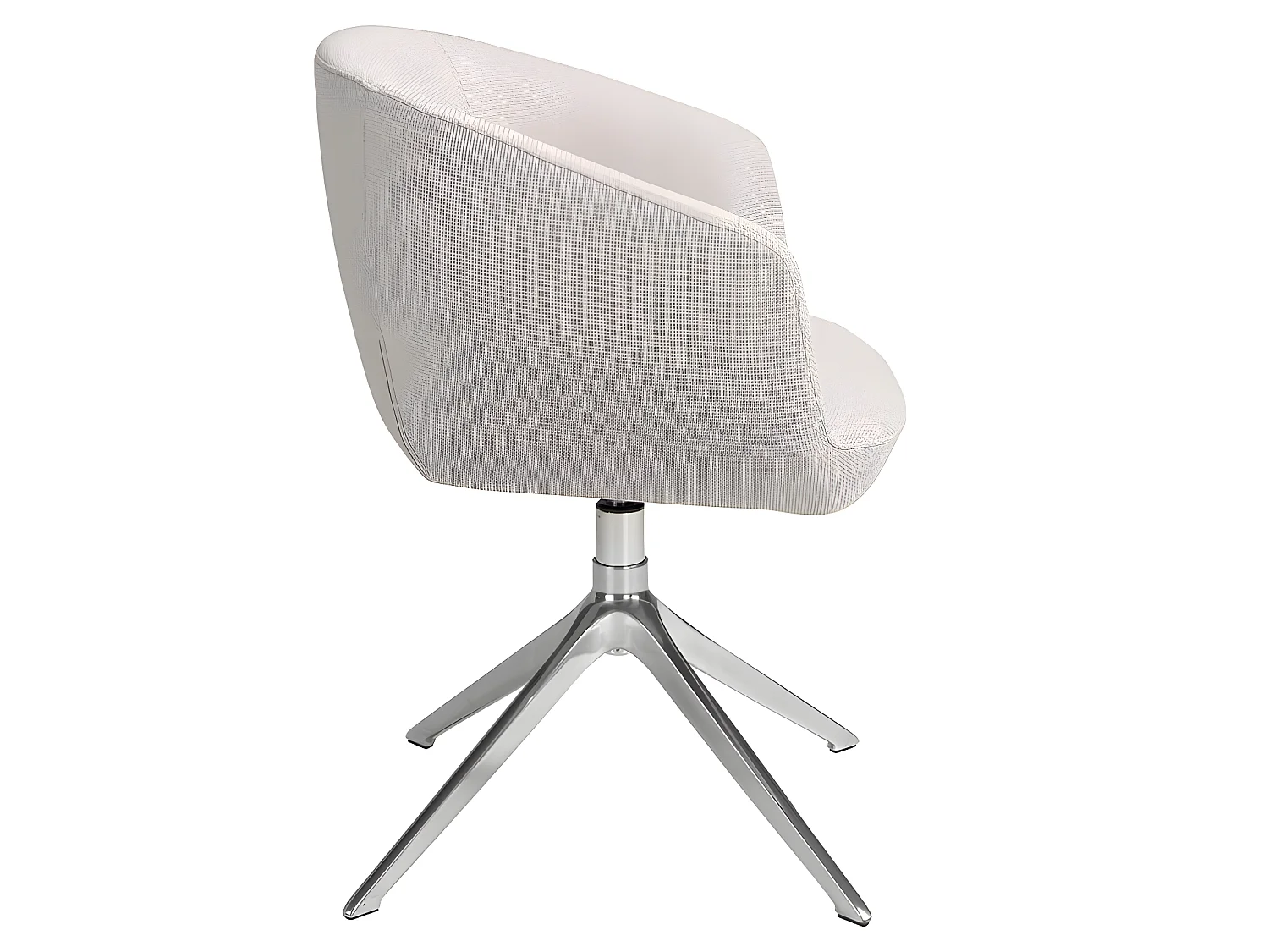 Sedia girevole in tessuto grigio chiaro   4133 ANGEL CERDA