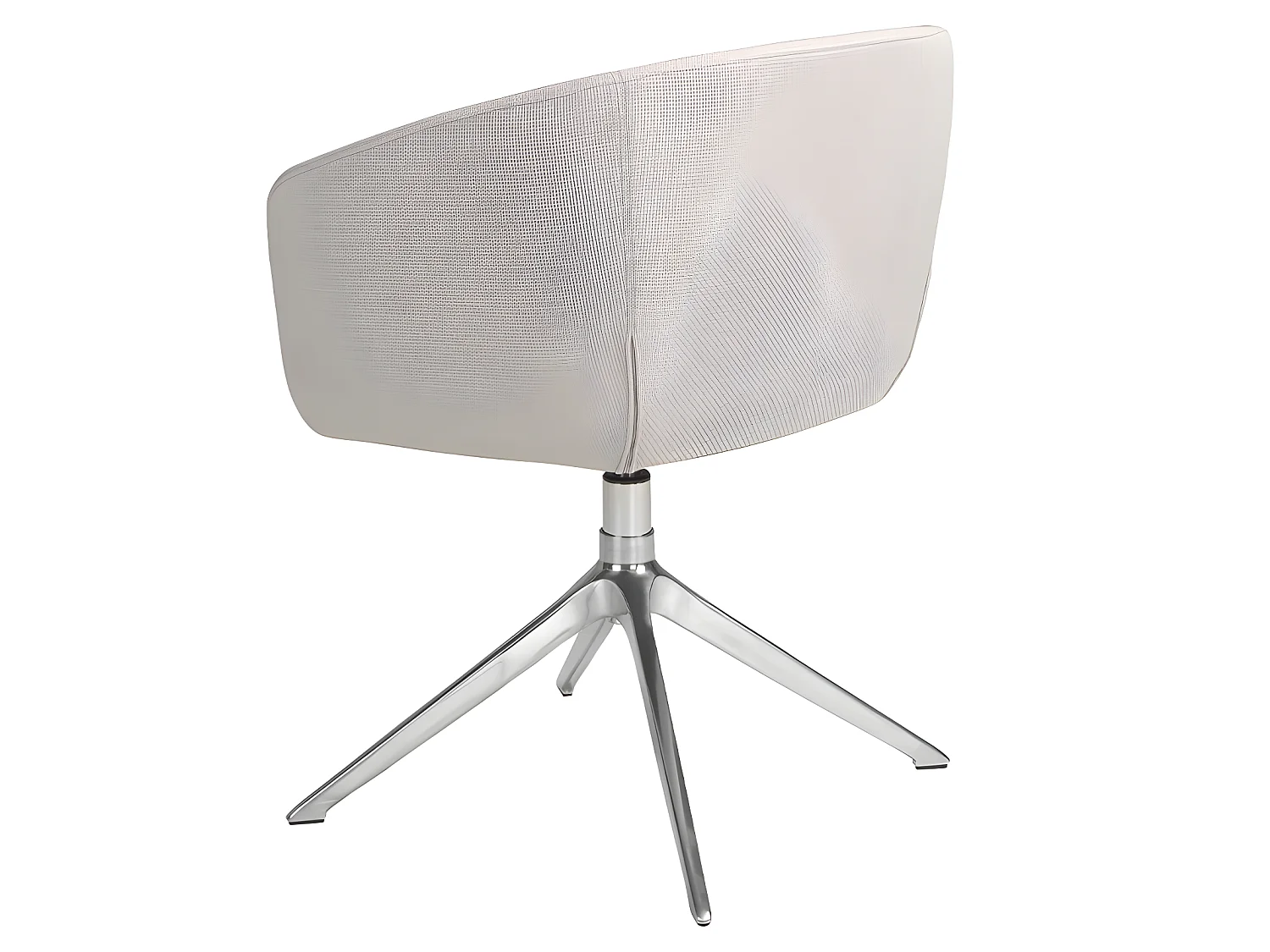 Sedia girevole in tessuto grigio chiaro   4133 ANGEL CERDA