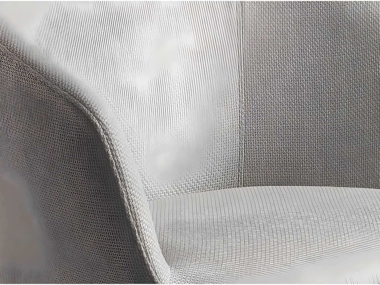 Sedia girevole in tessuto grigio chiaro   4133 ANGEL CERDA