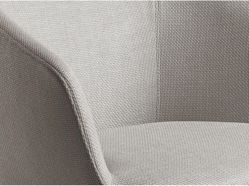 Chaise pivotante en tissu gris clair 4133 ANGEL CERDA