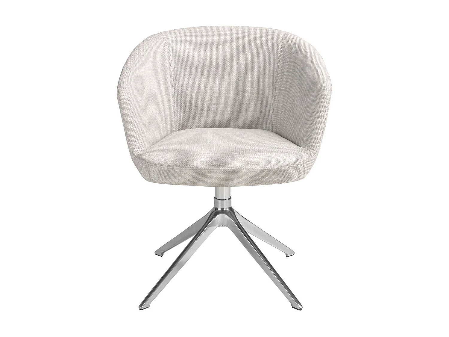 Chaise pivotante en tissu gris clair 4133 ANGEL CERDA