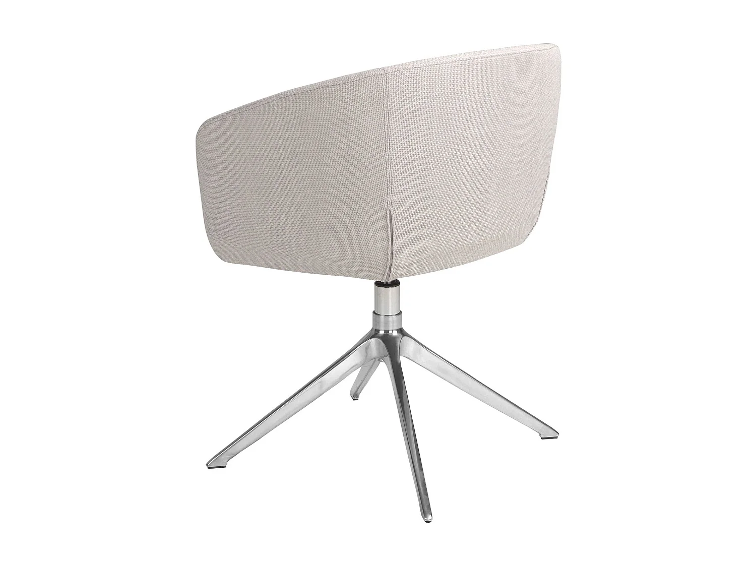 Chaise pivotante en tissu gris clair 4133 ANGEL CERDA