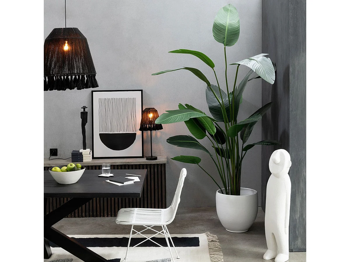 Cache-Pot Poterie "Ying" 41cm Blanc