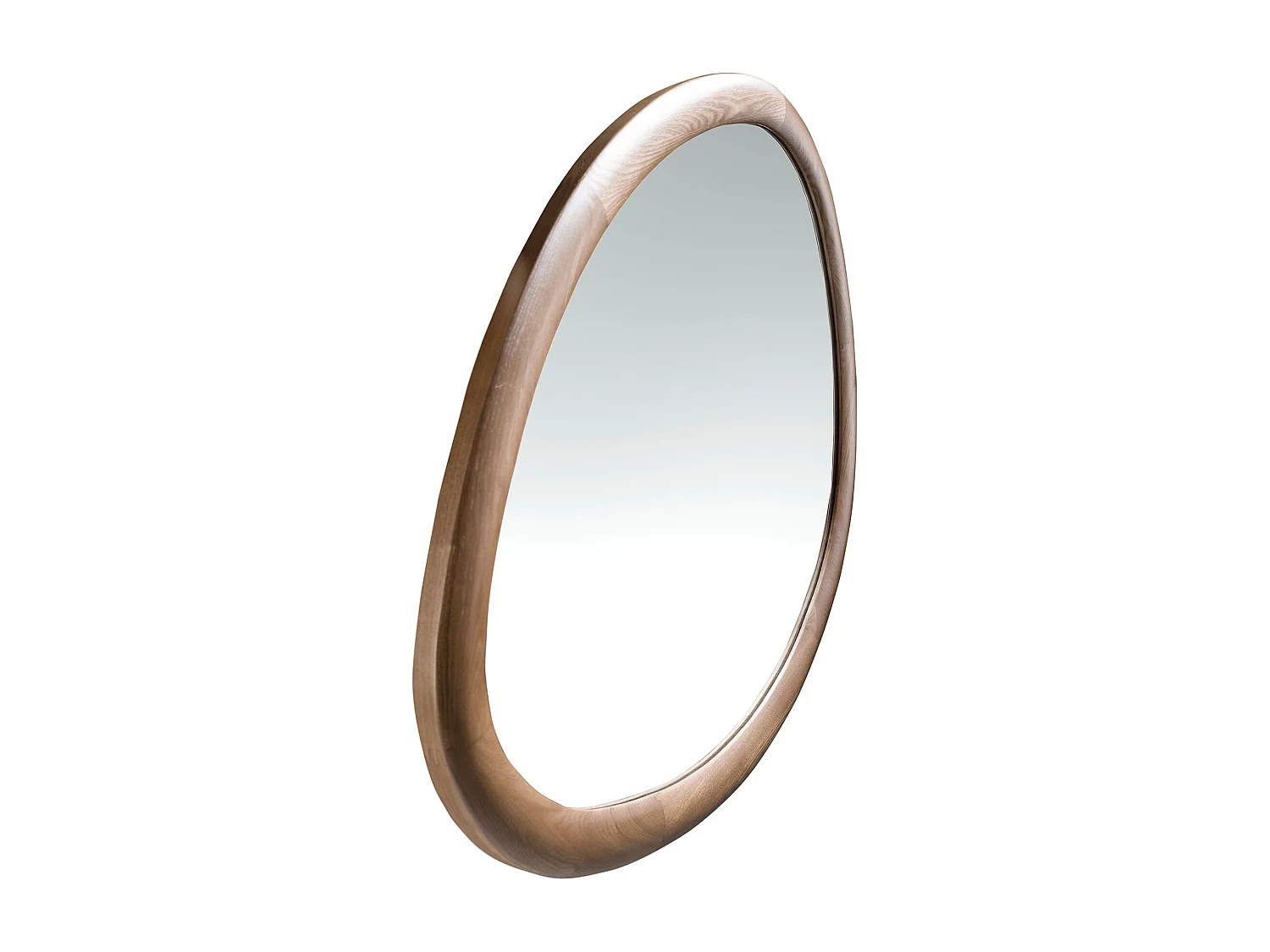 Miroir mural forme organique noyer 3245 ANGEL CERDA