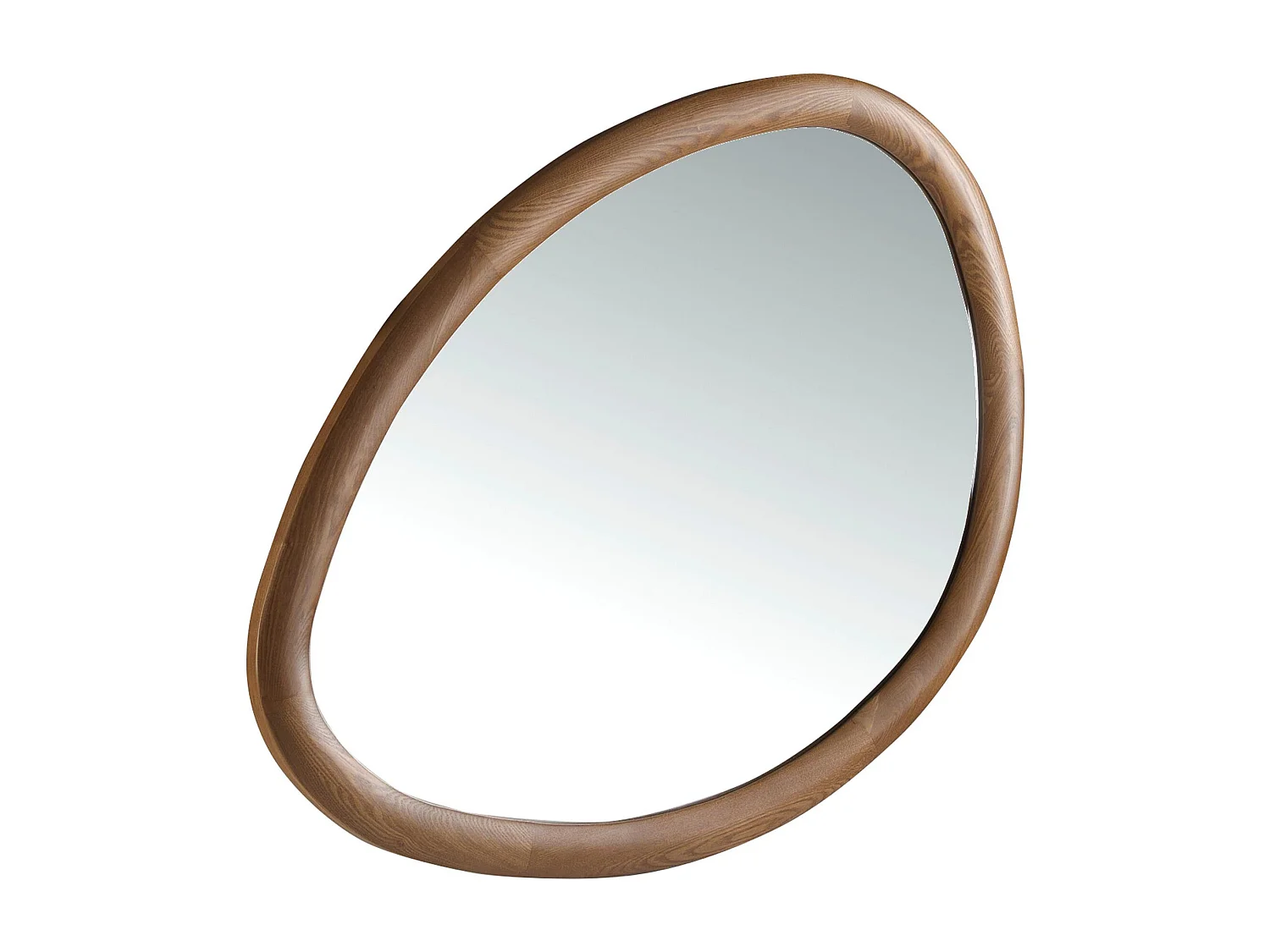 Miroir mural forme organique noyer 3245 ANGEL CERDA
