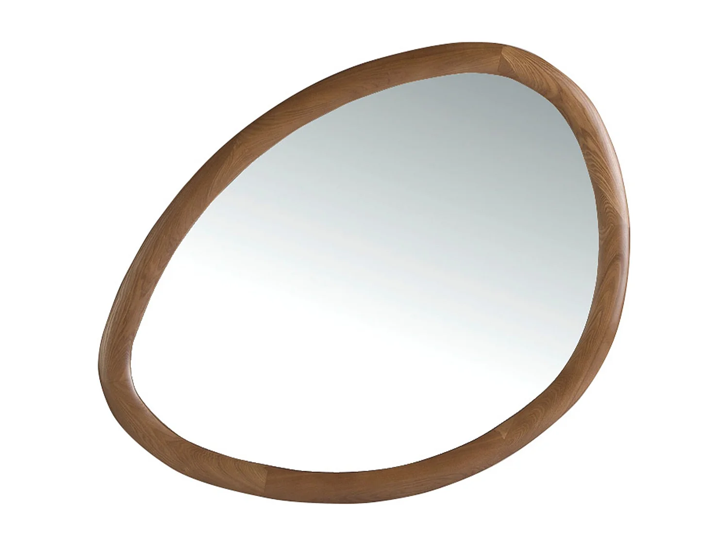 Miroir mural forme organique noyer 3245 ANGEL CERDA