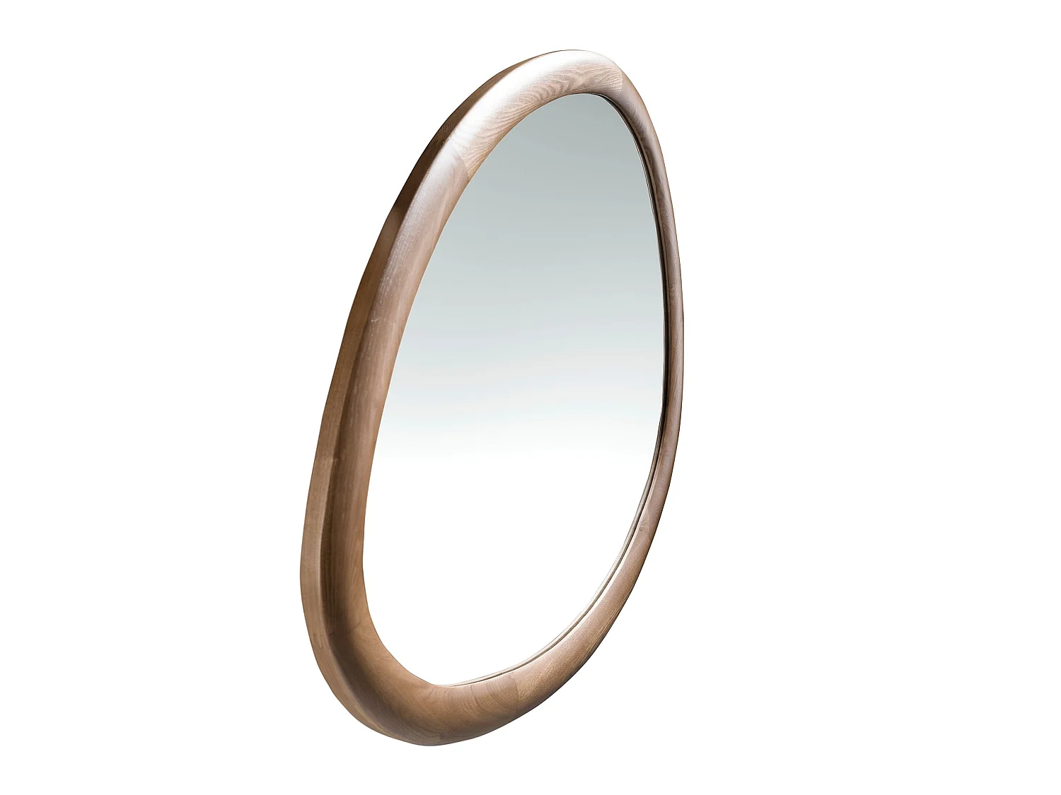 Miroir mural forme organique noyer 3245 ANGEL CERDA