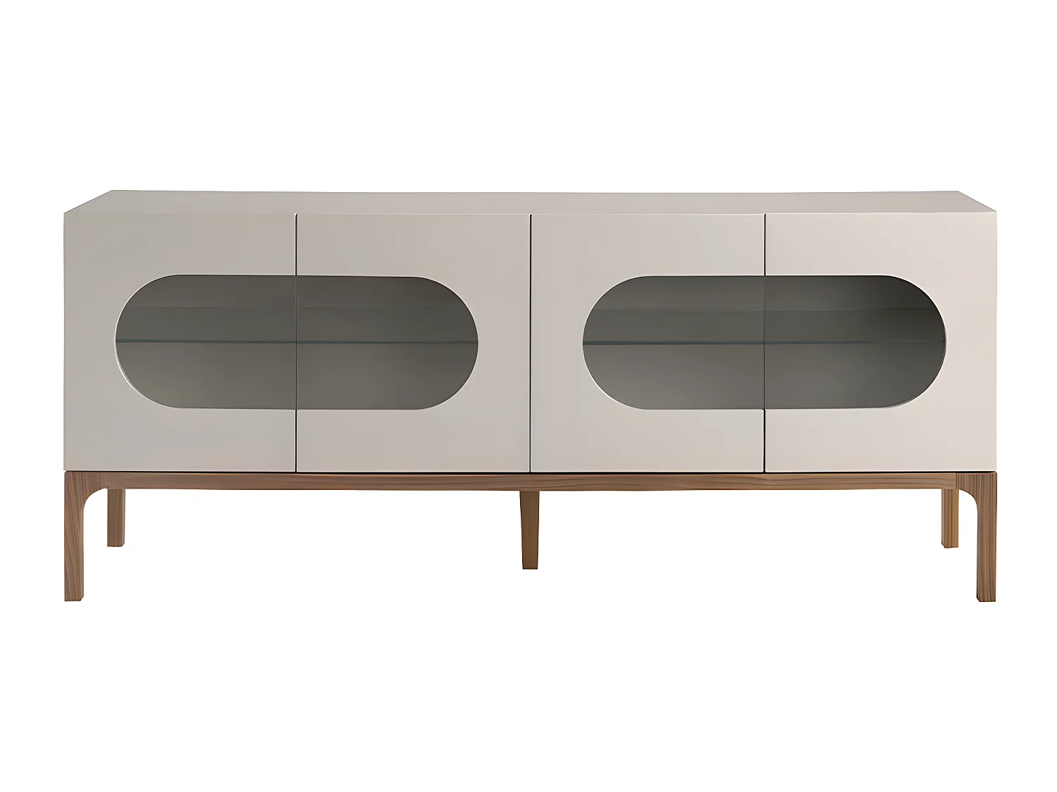 Sideboard aus Grau- und Walnussholz mit Innenbeleuchtung  3241 ANGEL CERDA