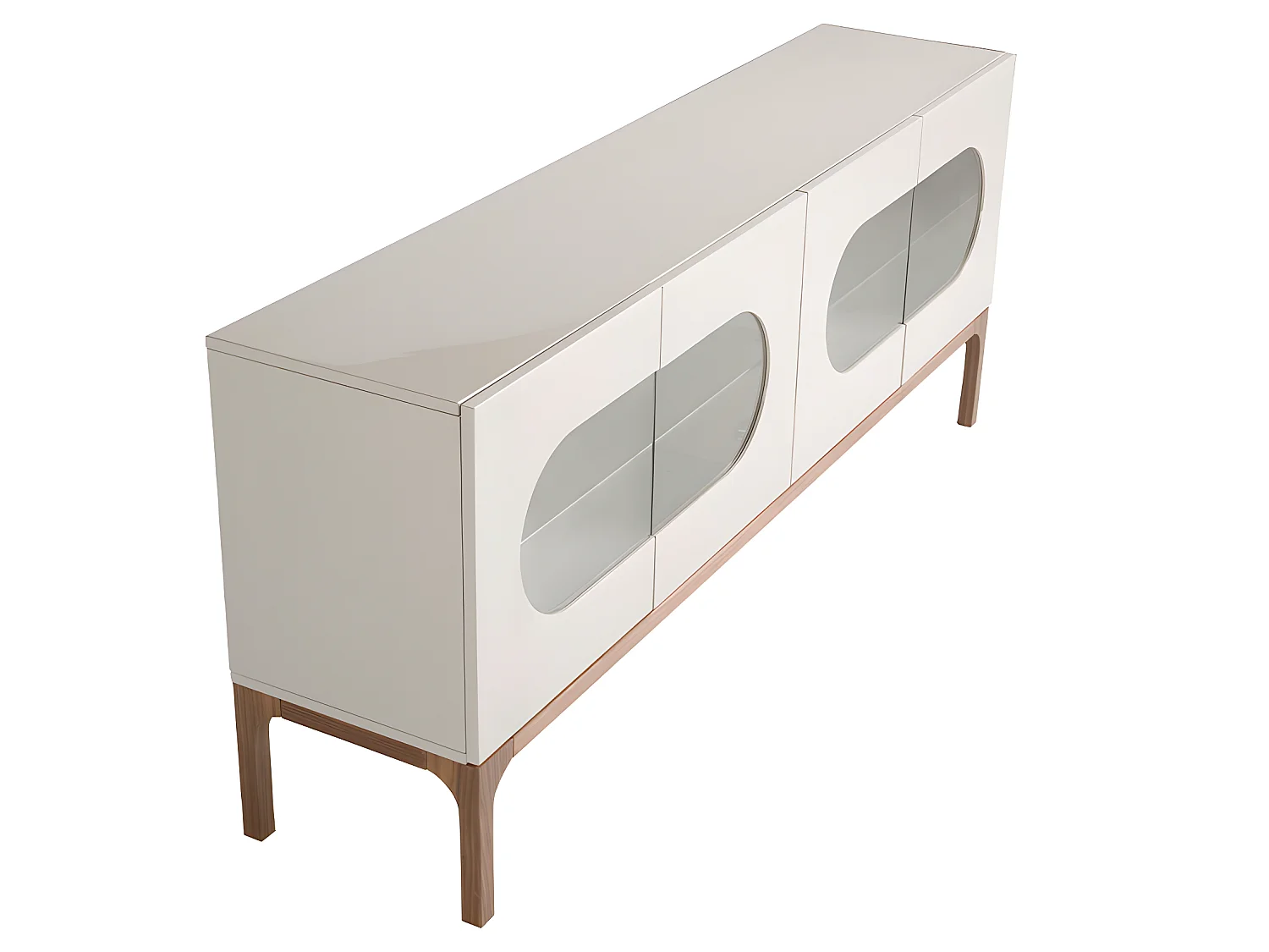 Sideboard aus Grau- und Walnussholz mit Innenbeleuchtung  3241 ANGEL CERDA