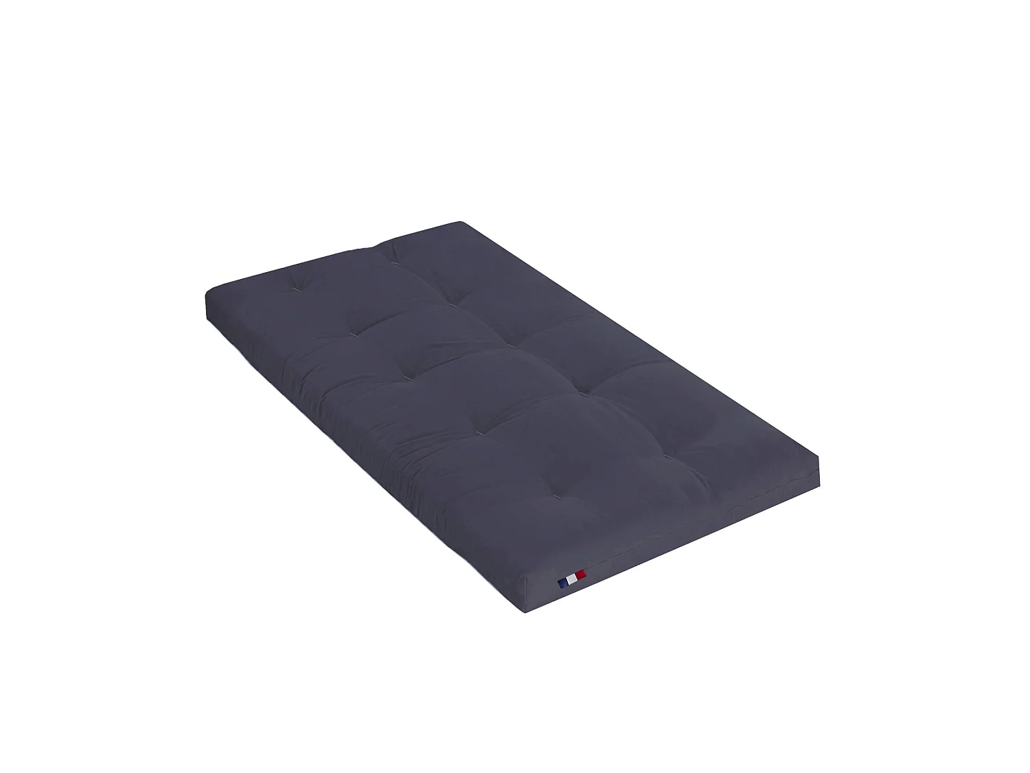 Matelas futon coeur en mousse à mémoire de forme, anthracite 90x190