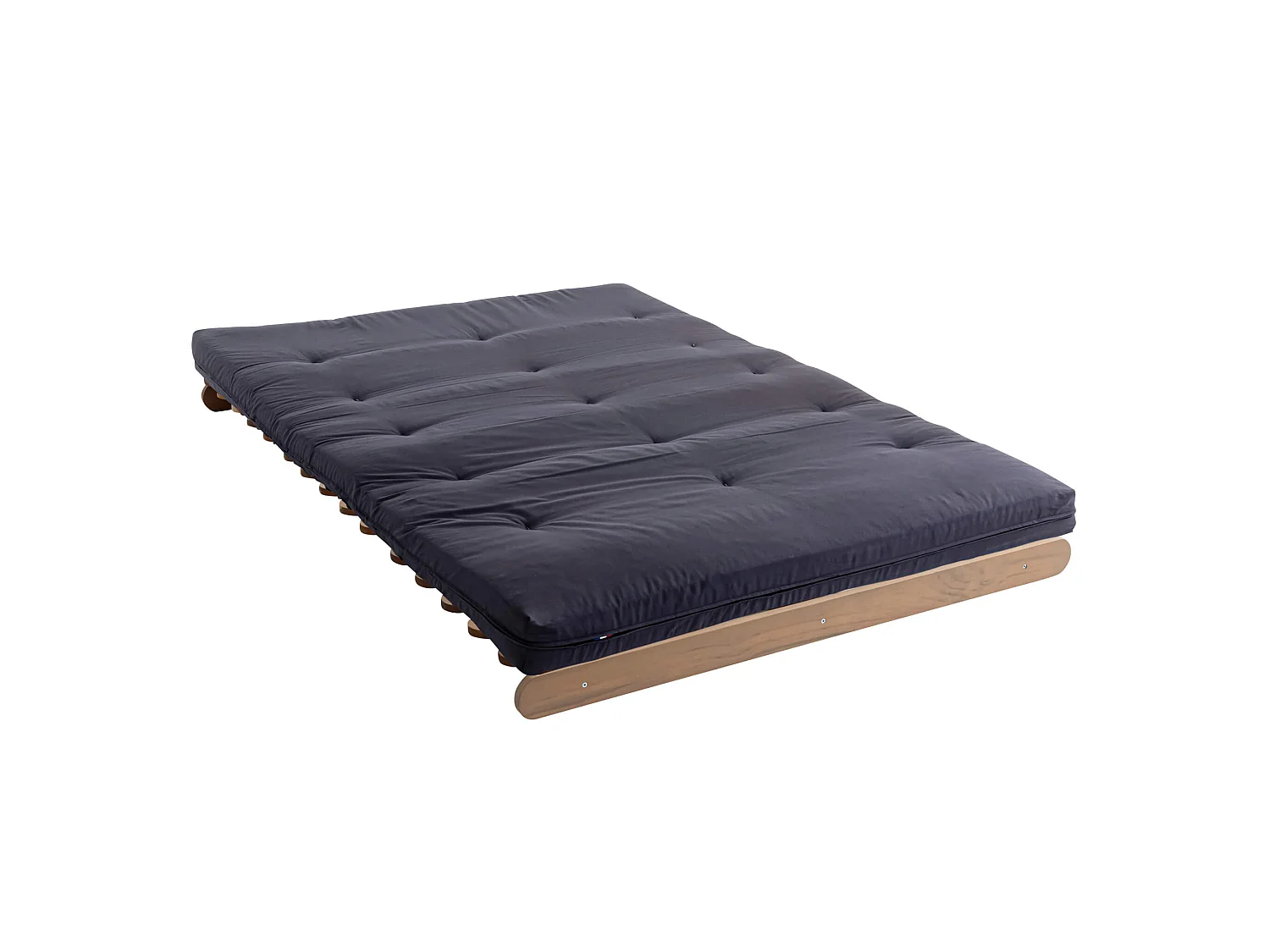 Matelas futon coeur en mousse à mémoire de forme, anthracite 90x190