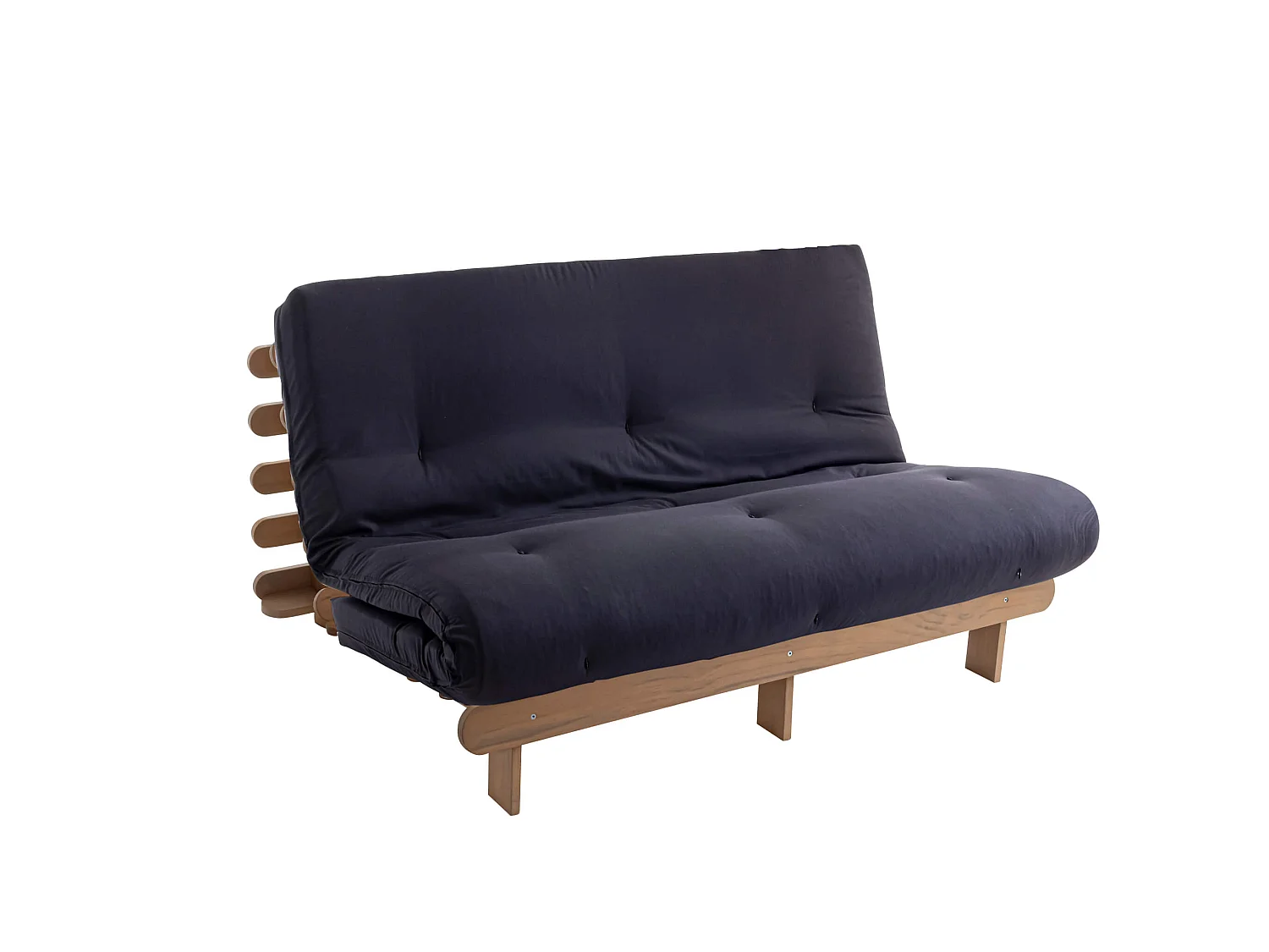 Matelas futon coeur en mousse à mémoire de forme, anthracite 90x190
