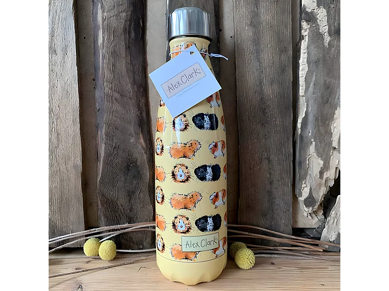 Bouteille isotherme en inox Cochons d'Inde par Alex Clark