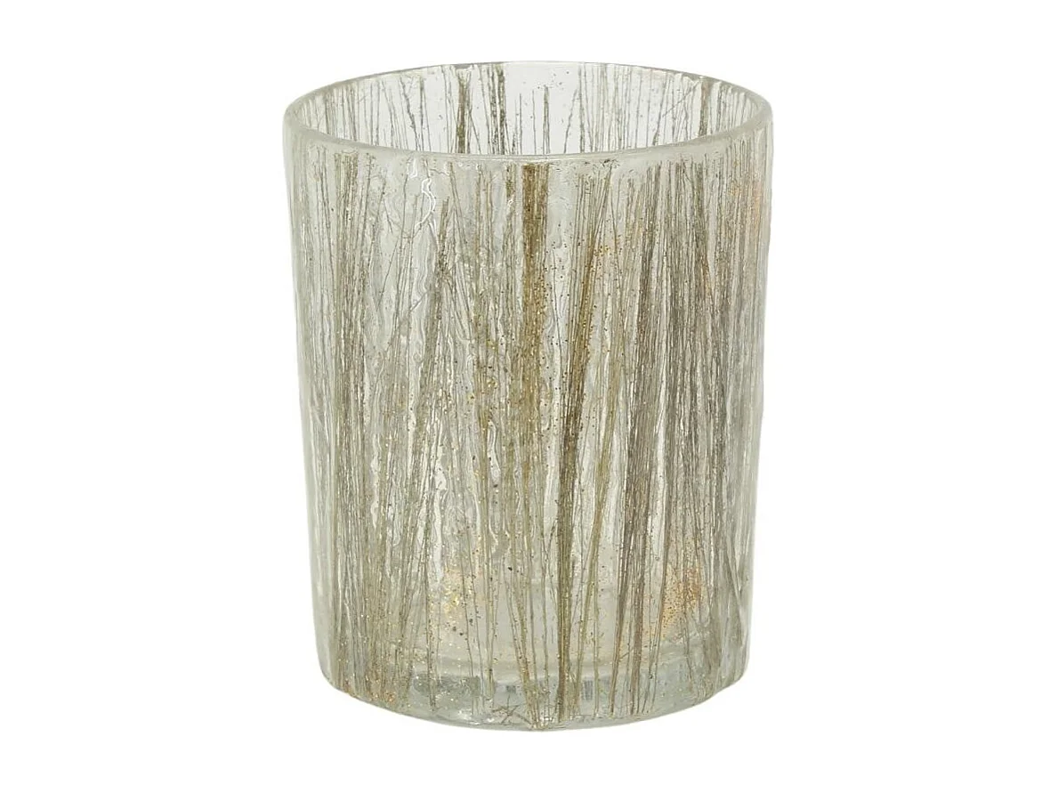 Photophores en verre Herbes dorées H 13