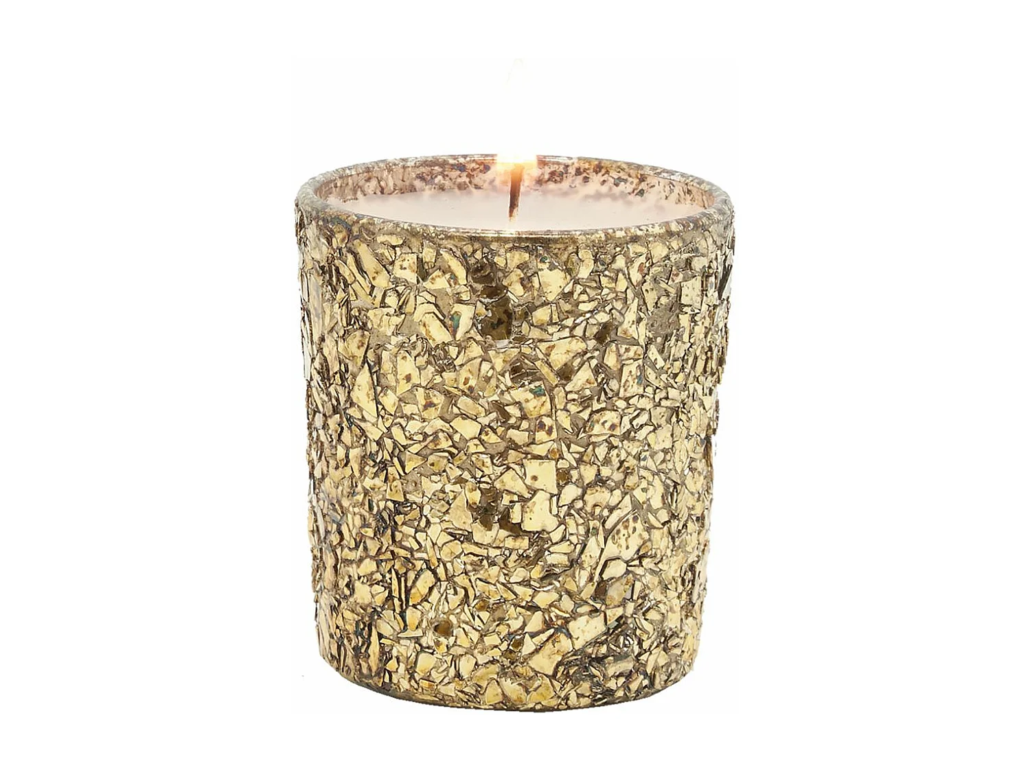 Bougie en verre doré (Lot de 6)