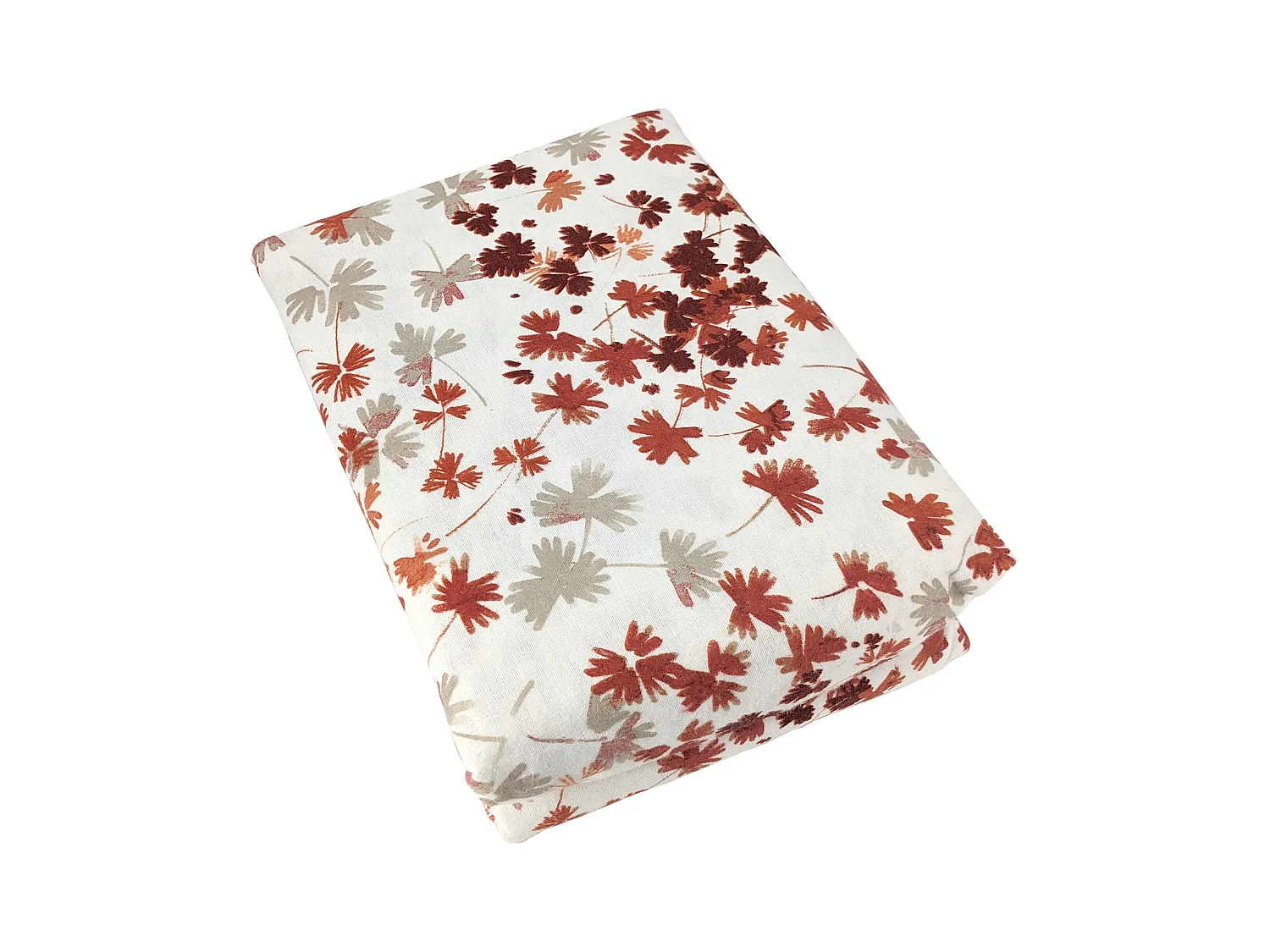 Parure de lit 260x240 cm 100% flanelle de coton ÉMILIE rouge 3 pièces