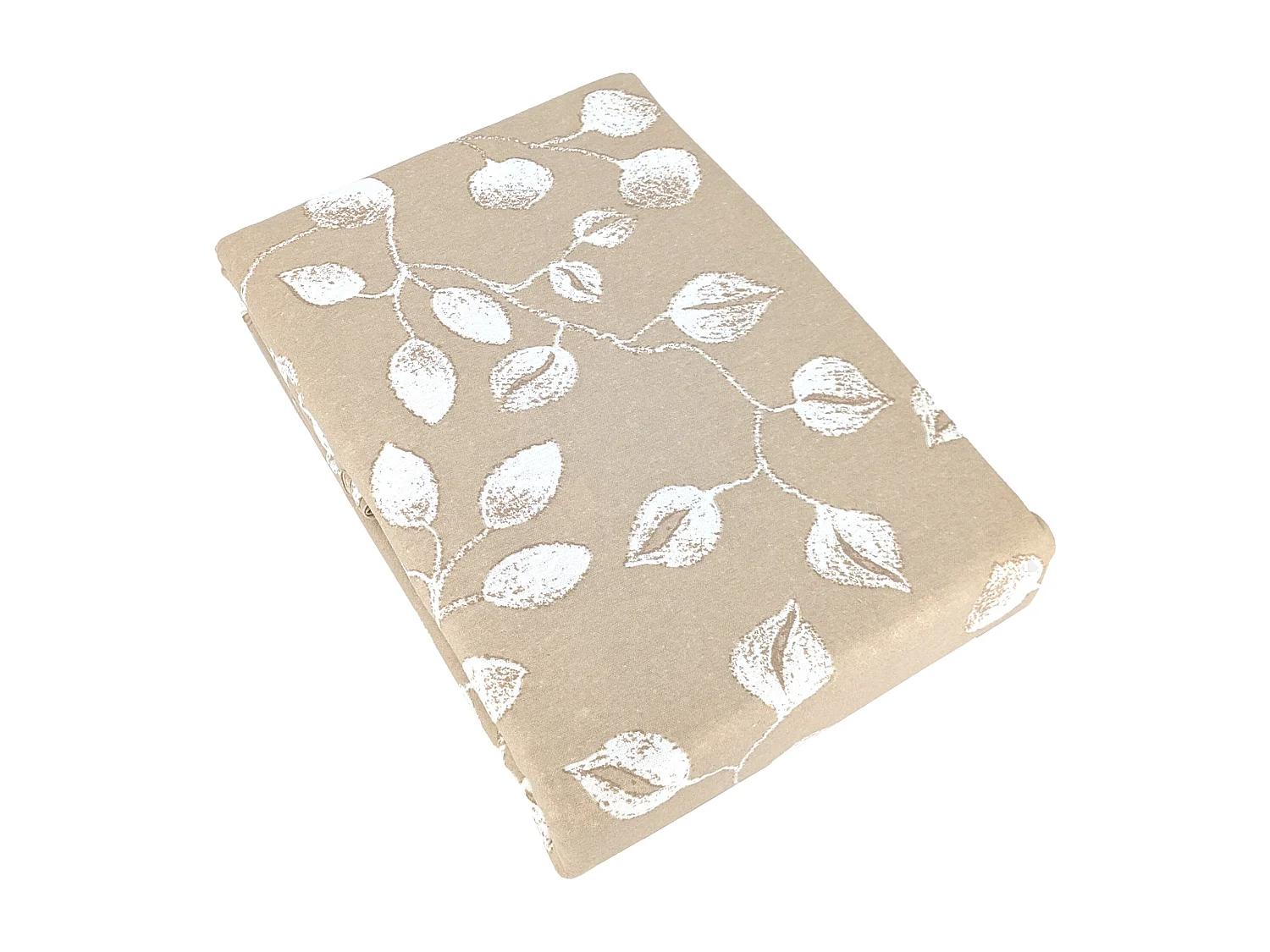 Parure de lit 260x240 cm 100% flanelle de coton LÉNA marron 3 pièces