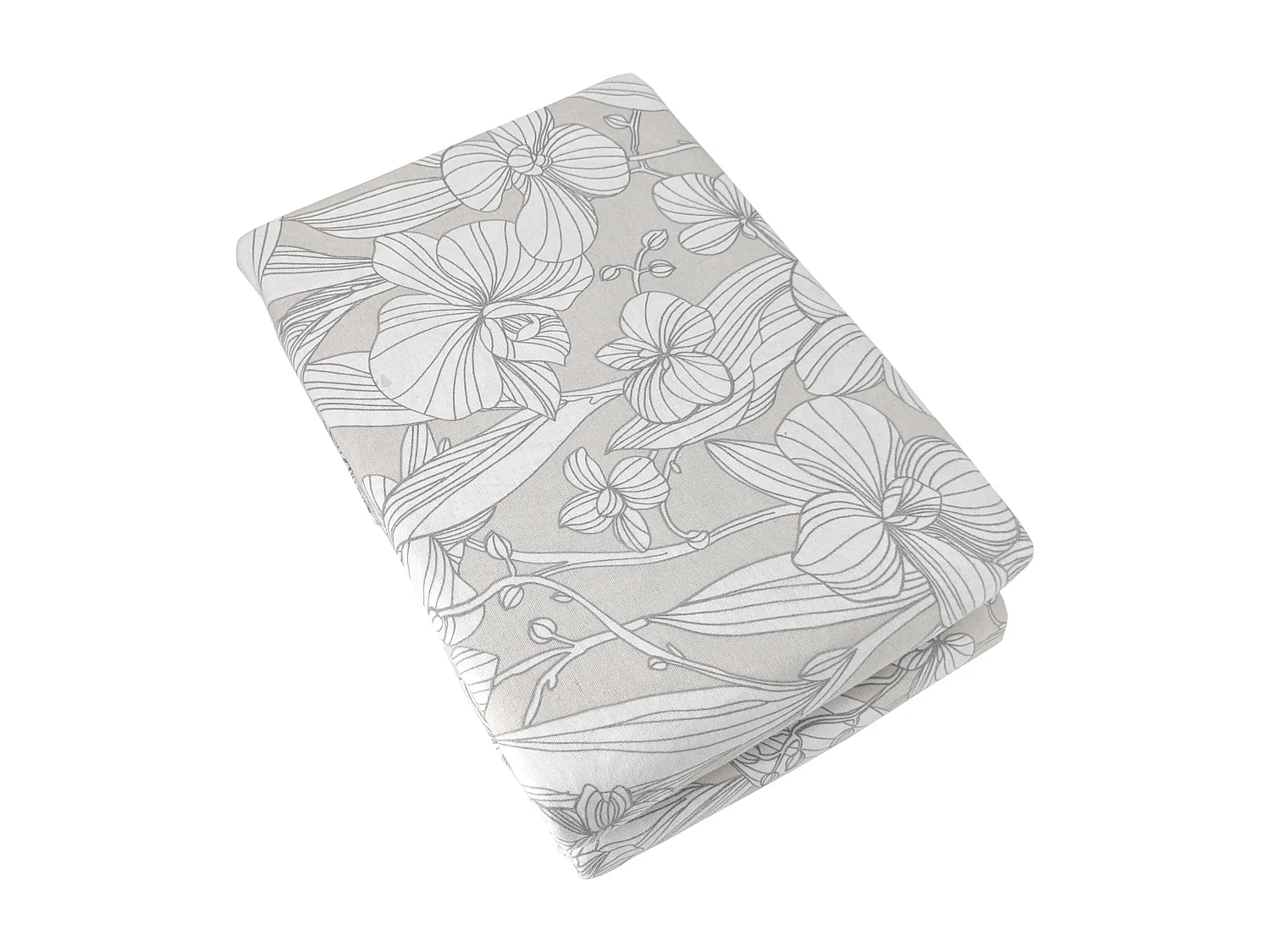 Parure de lit 140x200 cm 100% flanelle de coton ORCHIDÉE 2 pièces