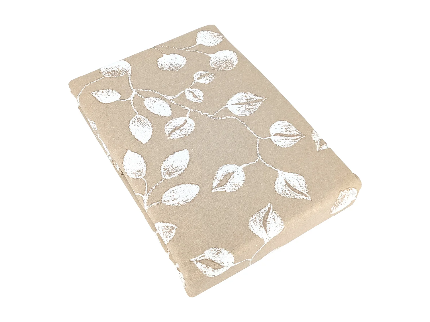 Parure de lit 140x200 cm 100% flanelle de coton LÉNA marron 2 pièces