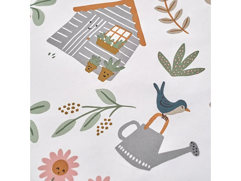 Housse de couette enfant + coussin assorti, 100% coton. M/Champ 140x200cm