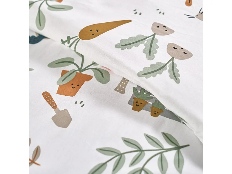 Housse de couette enfant + coussin assorti, 100% coton. M/Champ 140x200cm