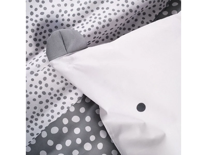 Housse de couette enfant + coussin assorti, 100% coton. M/Ours 140x200cm