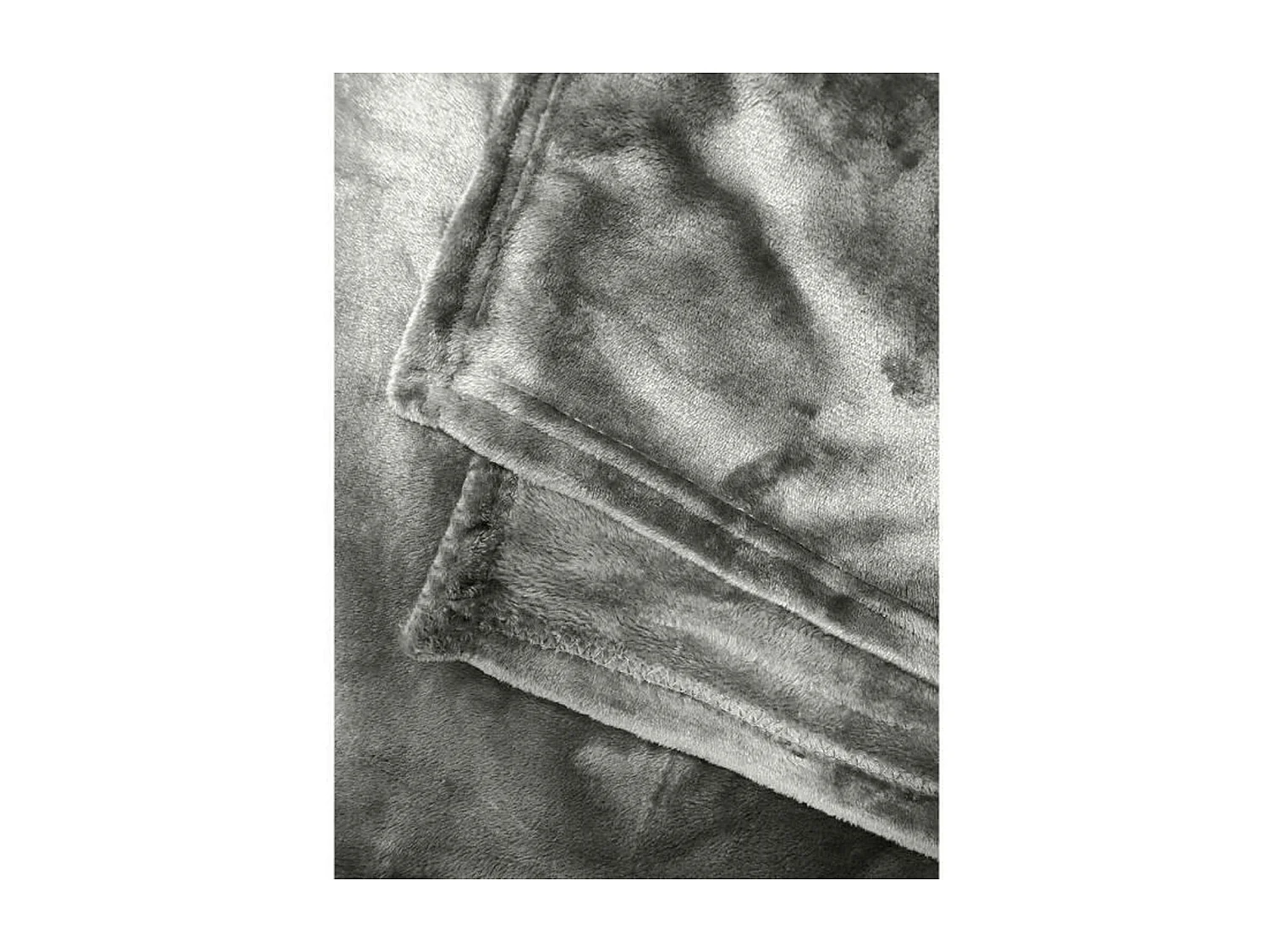 Coperta in microflanella 220 x 240 cm grigia