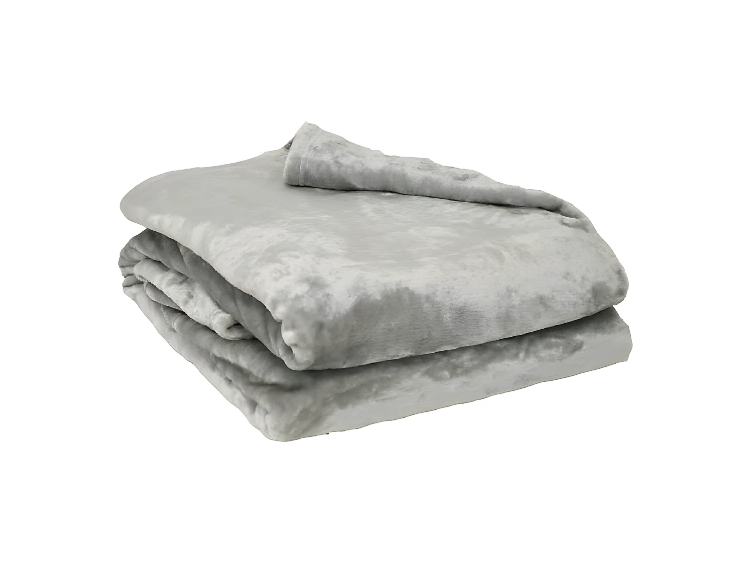 Couverture Microflanelle 220x240 cm Perle en Microfibre Polyester