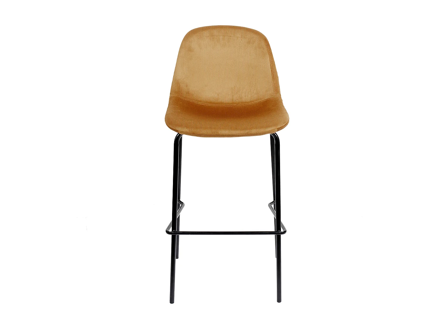 Chaise De Bar Giulia Jaune - Lot De 2 Jaune, Noir