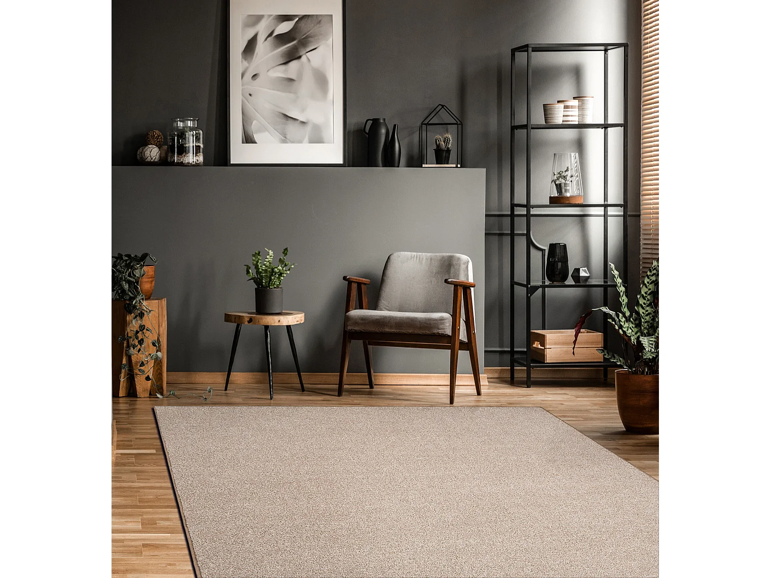 TAPIJT - Vloerbekleding MOORLAND TWIST beige  100x200 cm