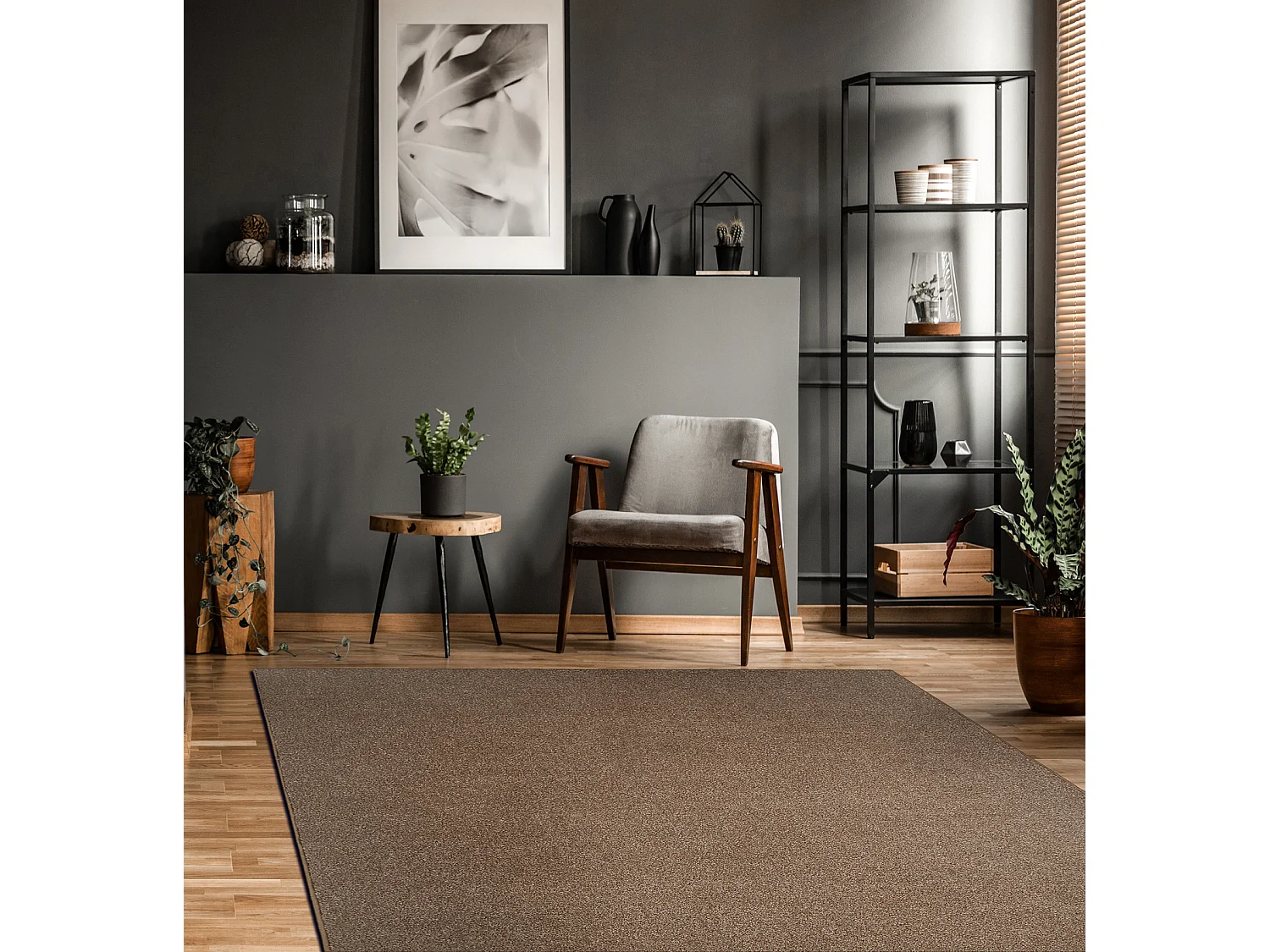 TAPIJT - Vloerbekleding MOORLAND TWIST helder , bruin 250x400 cm