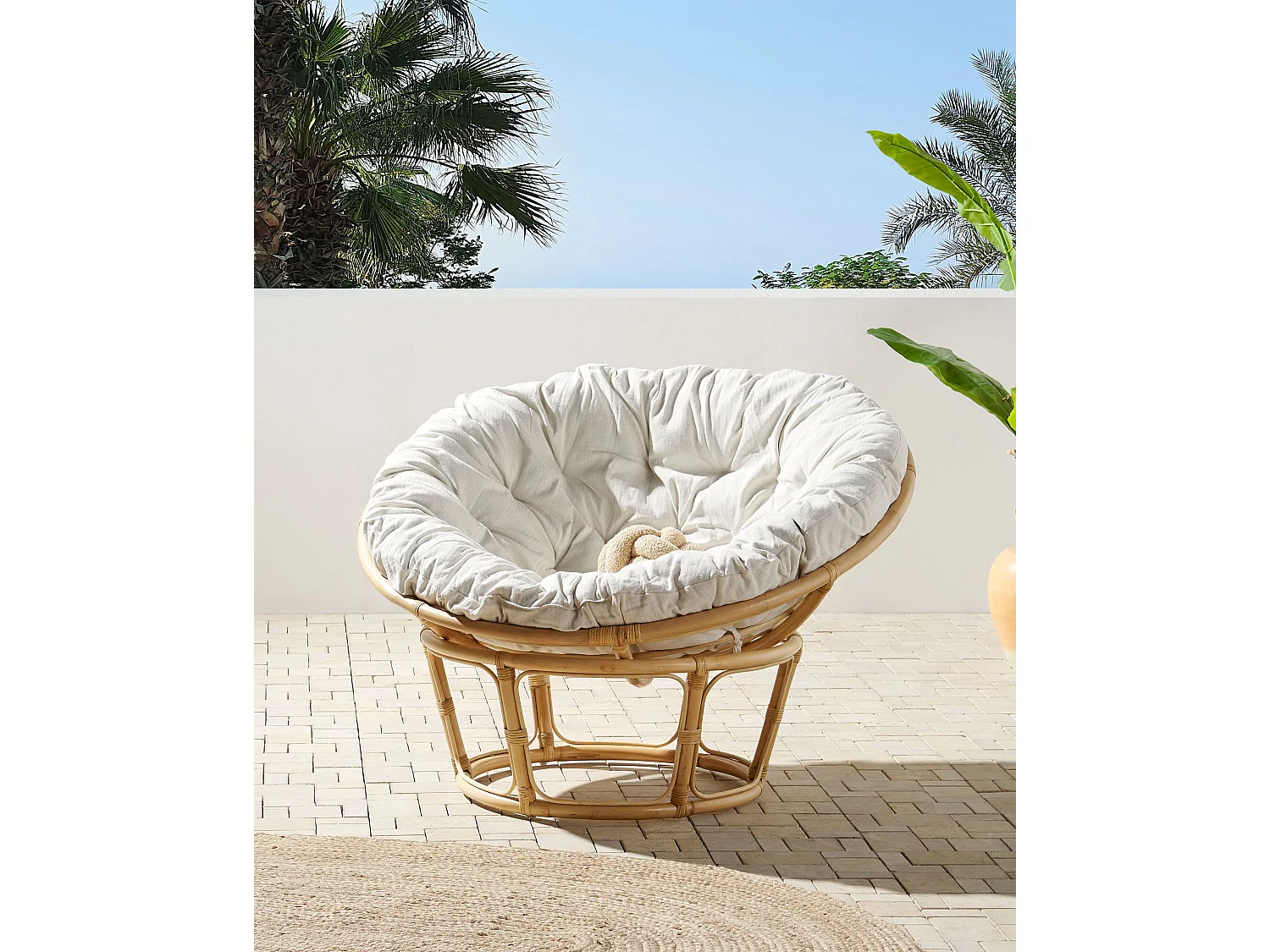 Chaise de jardin SALVO Rotin Naturel