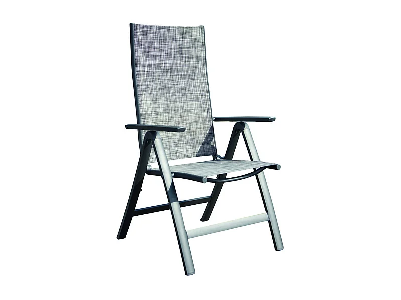 Lot de 2 fauteuils aluminium et toile PVC BERENA