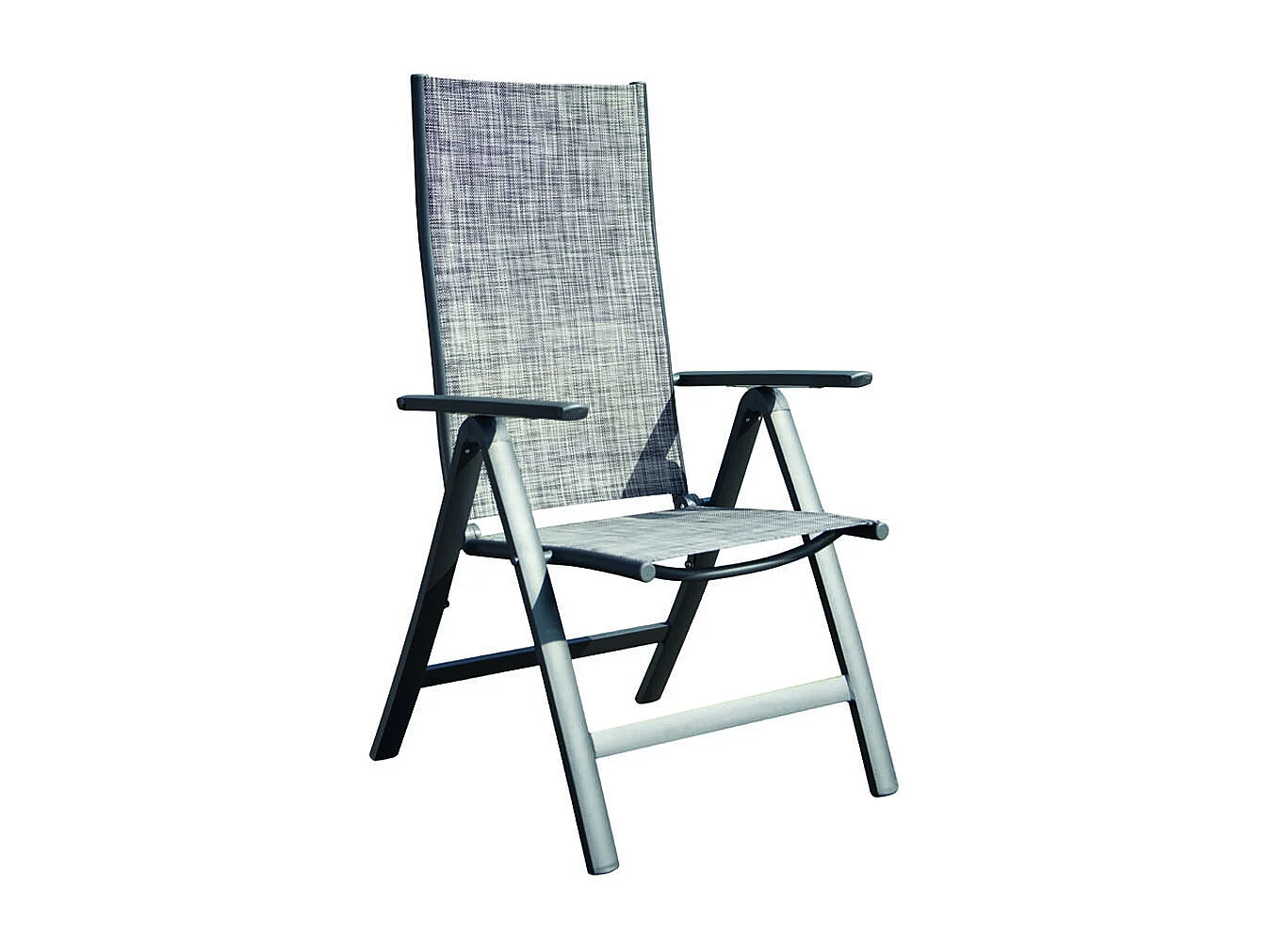 Lot de 2 fauteuils aluminium et toile PVC BERENA