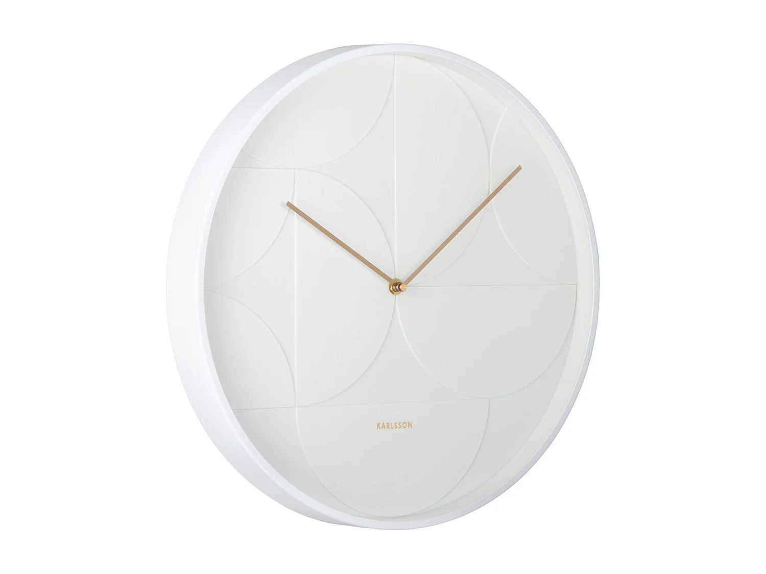 Horloge Echelon Circular D40cm Blanc  Present Time