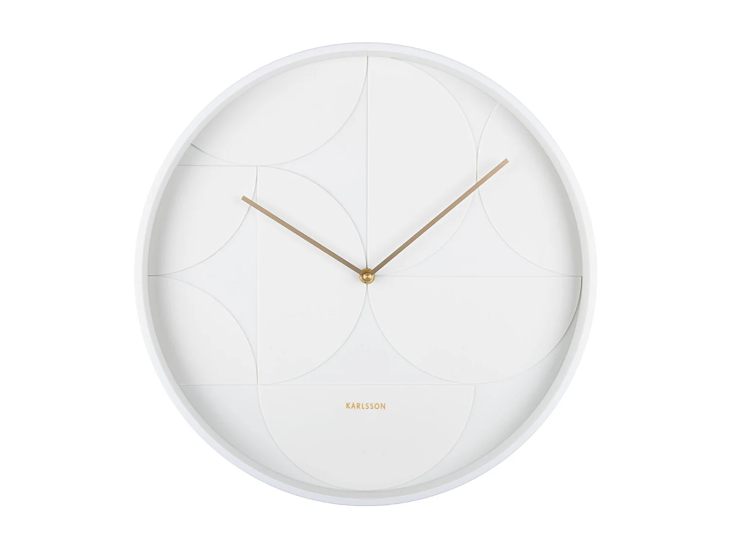 Horloge Echelon Circular D40cm Blanc  Present Time