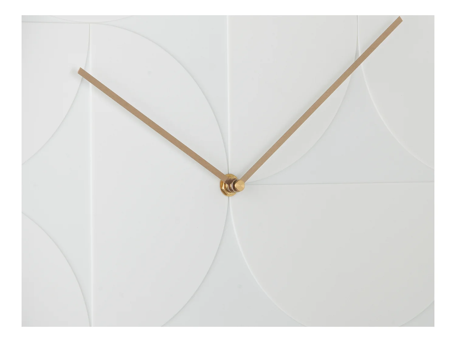 Wanduhr Echelon Circular - Weiß - Ø40cm