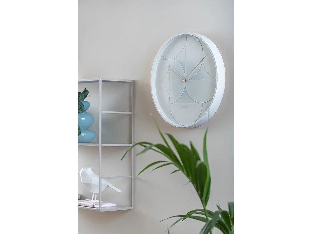 Wandklok Echelon Circular - Wit- Ø40cm