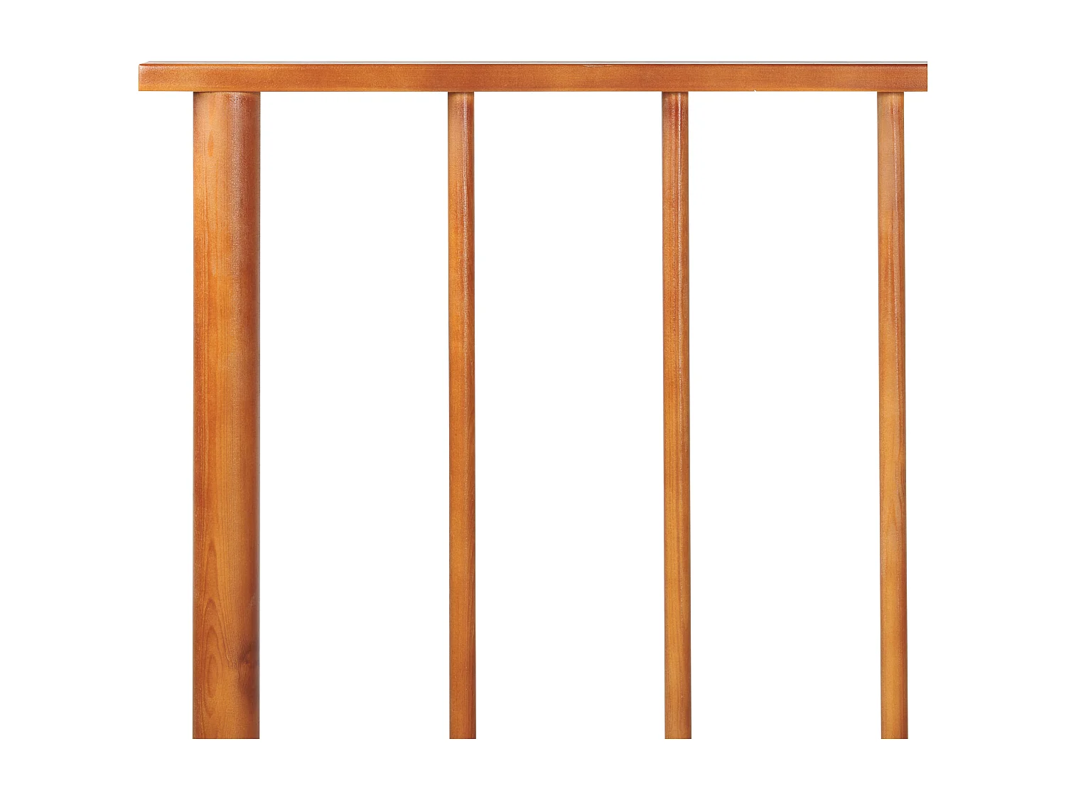 Lit avec sommier Bois de pin BARRET 180 x 200 cm Marron