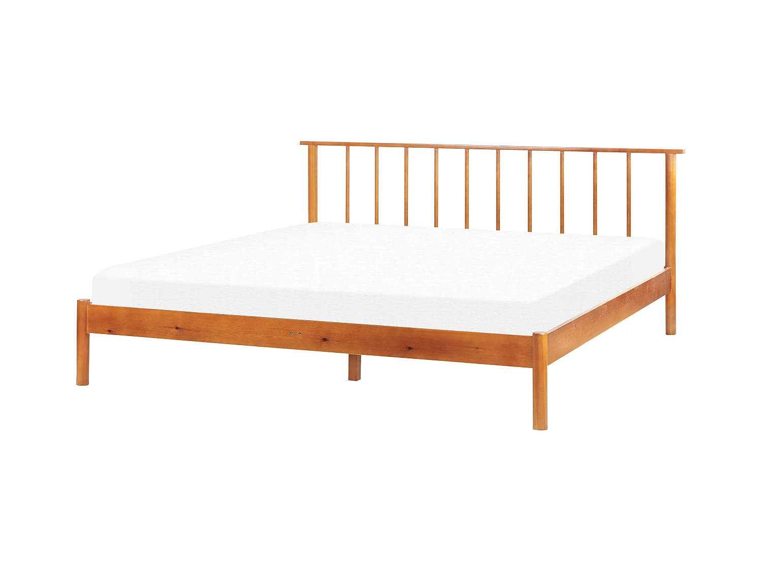 Letto Legno BARRET 180 x 200 cm Legno chiaro