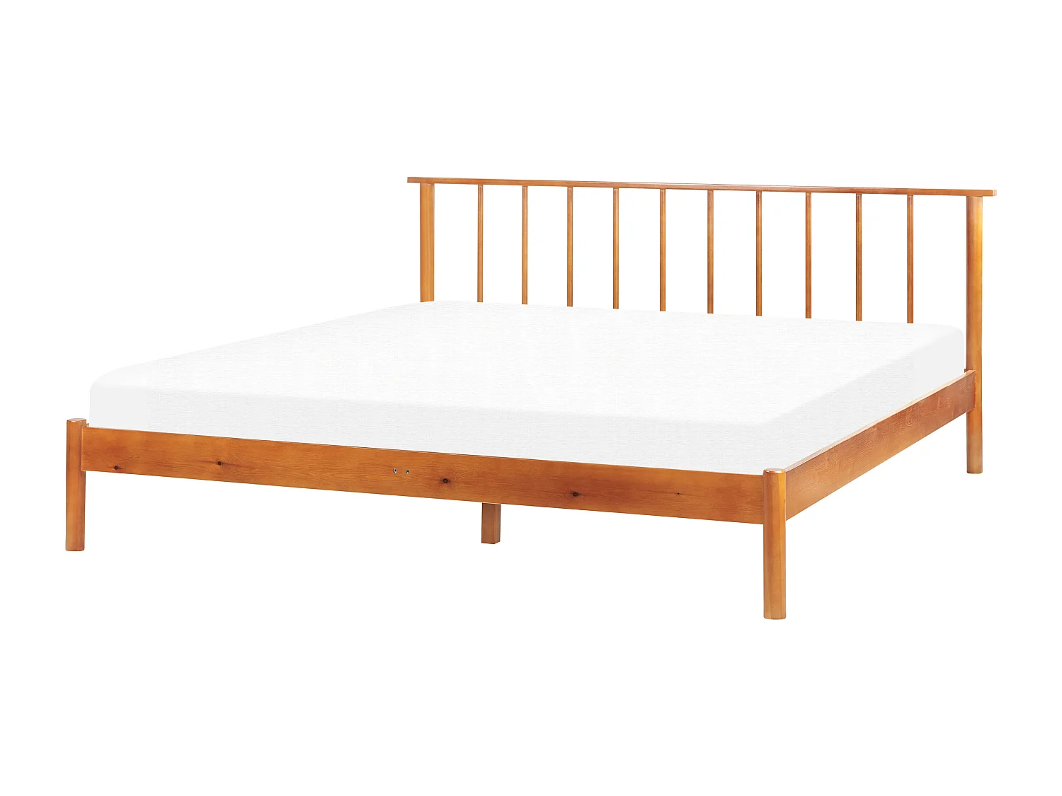 Bed Dennenhout BARRET 180 x 200 cm Bruin